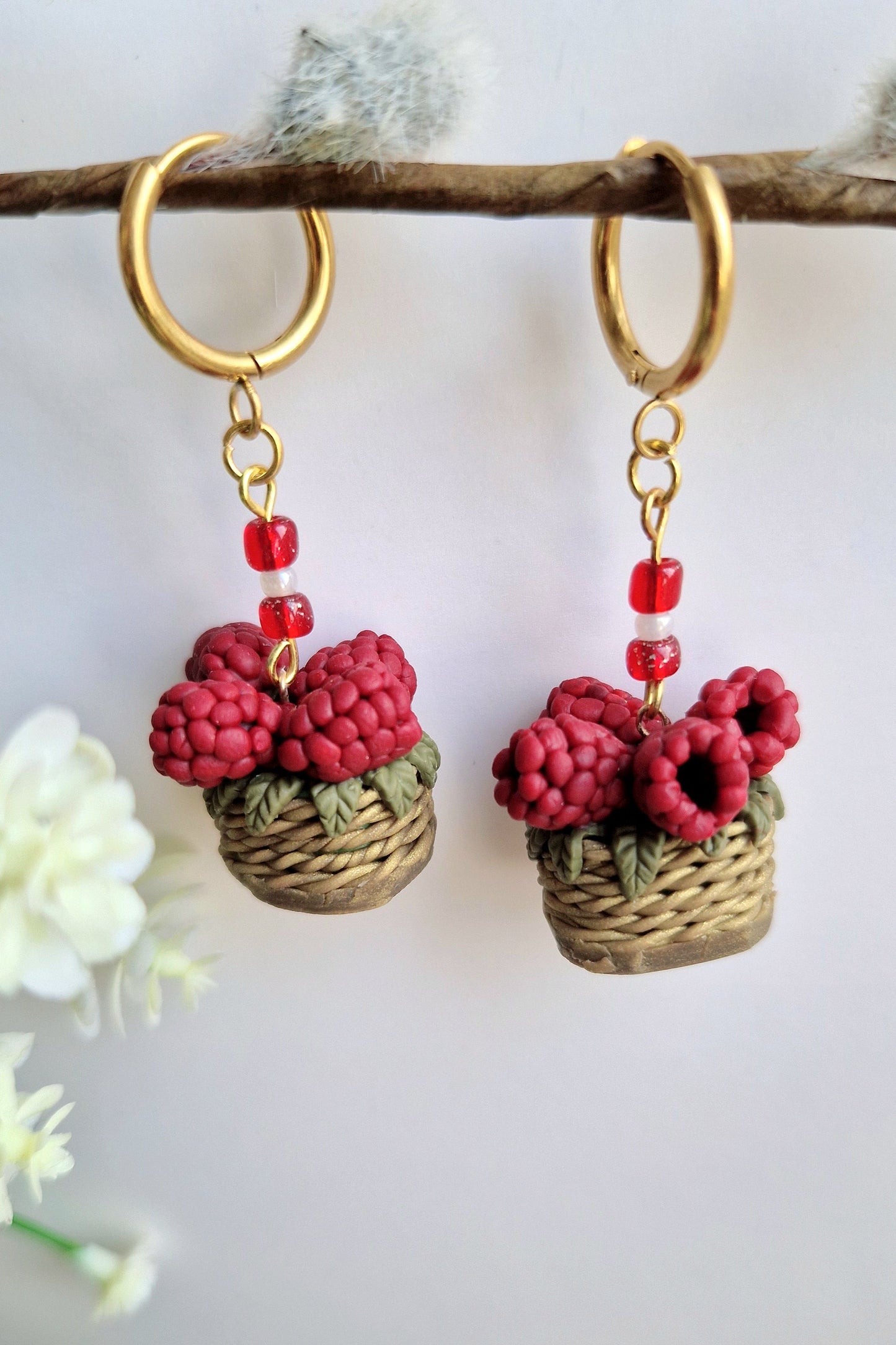 Raspberry Bloom Basket